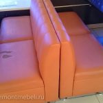 Фото ремонта мебели в кафе Оранж