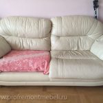 Замена обивки подушек дивана