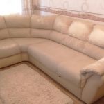 Пример перетяжки углового дивана