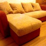 Полная замена обивки углового дивана