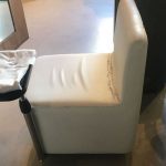 Фото замены обивки кресла в салоне красоты