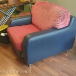 Пример перетяжки дивана и кресла