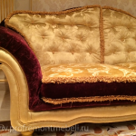 Пример обивки дивана в классическом стиле