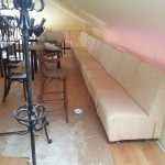 Ремонт мягкой мебели в кафе на Третьяковке